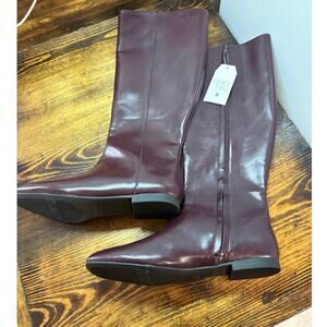 Time And Tru Burgundy‎ Tall Boots Size 8